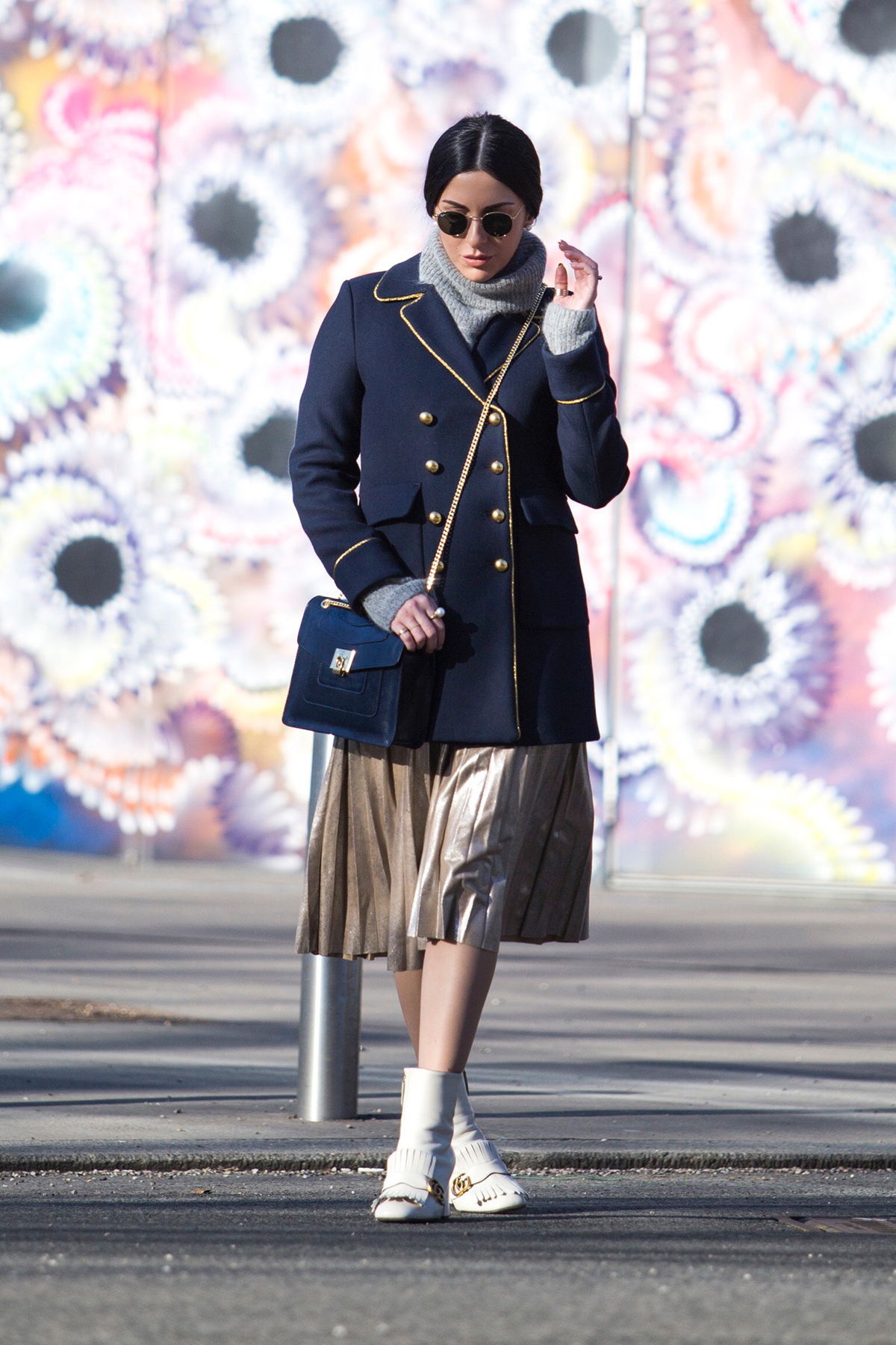 navy blue color pant coat