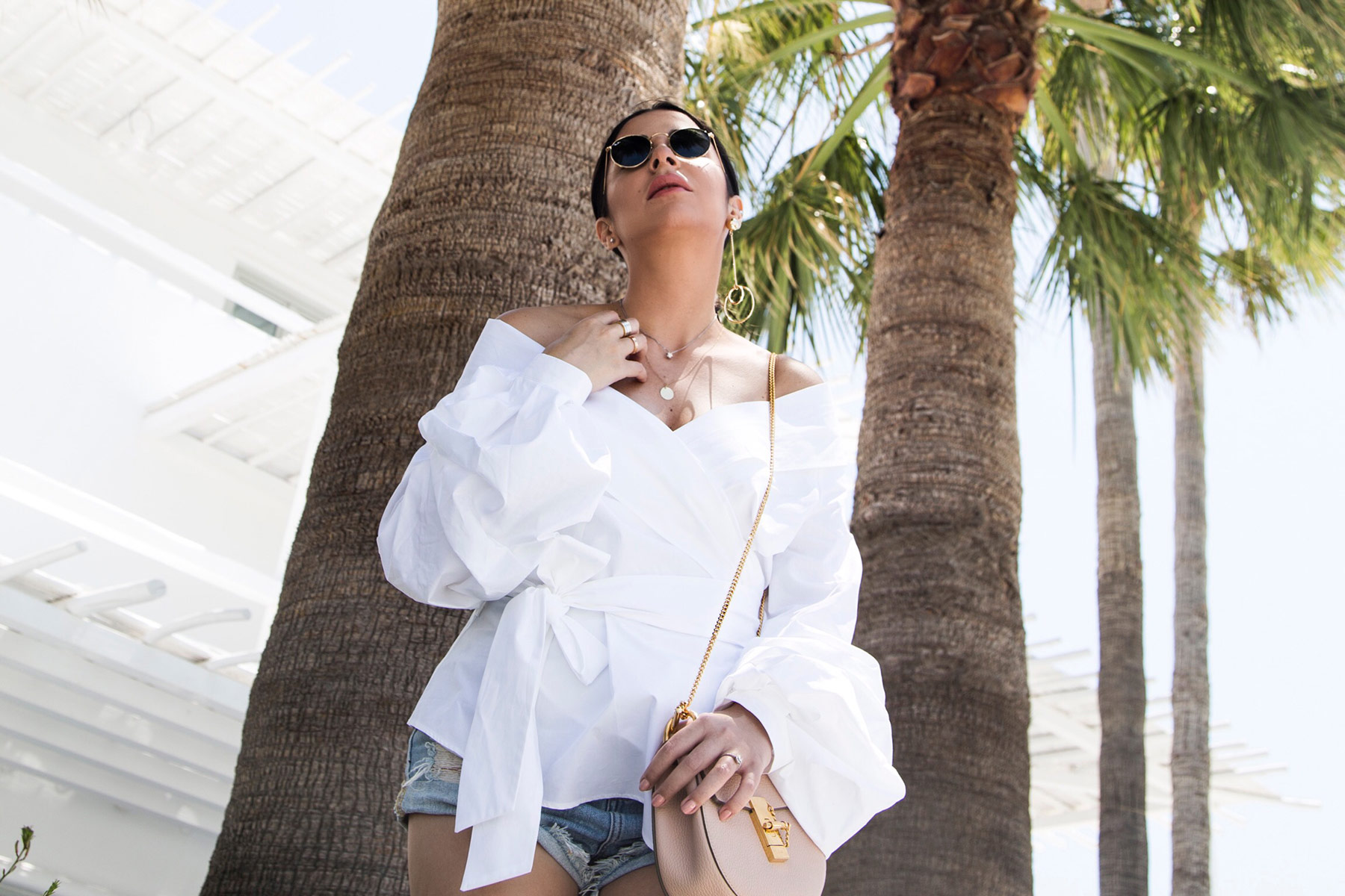 off shoulder wrap shirt as seen at Stella Asteria - Fashion & Lifestyle Blogger