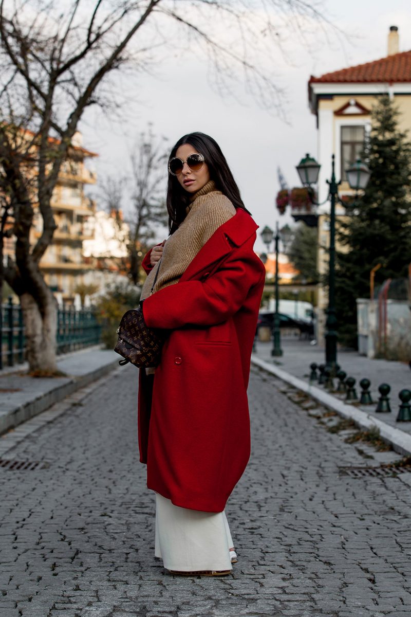How To Wear A Red Coat Effortlessly | Stella Asteria