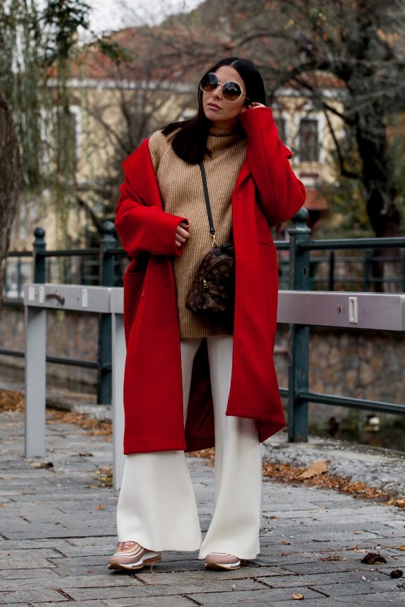 How To Wear A Red Coat Effortlessly | Stella Asteria